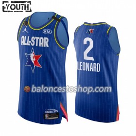 Camiseta Niños NBA Los Angeles Clippers Kawhi Leonard 2 2020 All-Star Jordan Brand Kobe Forever Azul Swingman